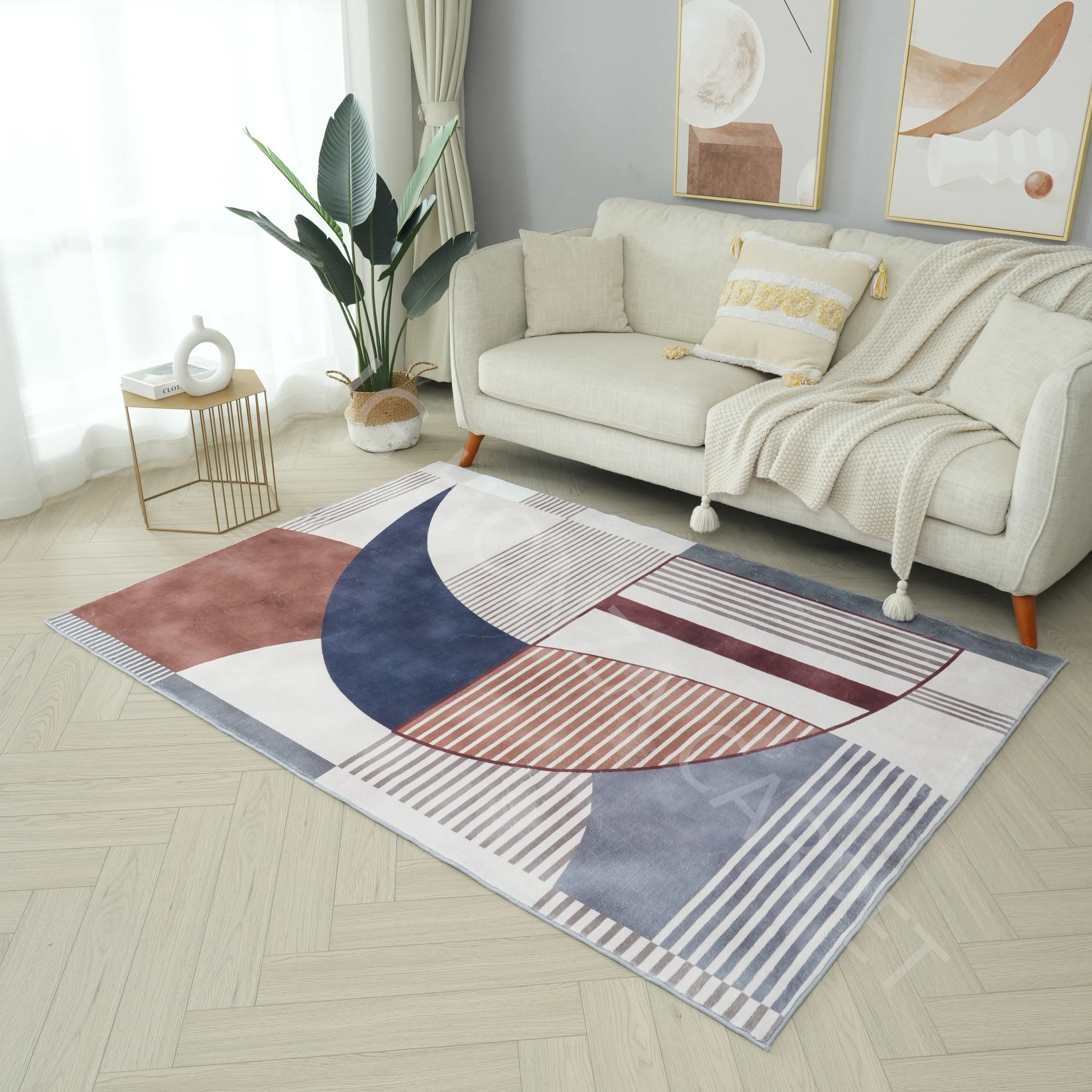 Factory Direct Selling 3d Printed Carpet For Living Room Multicolored Turkish Style Design Washable Anti Slip Area Rugs