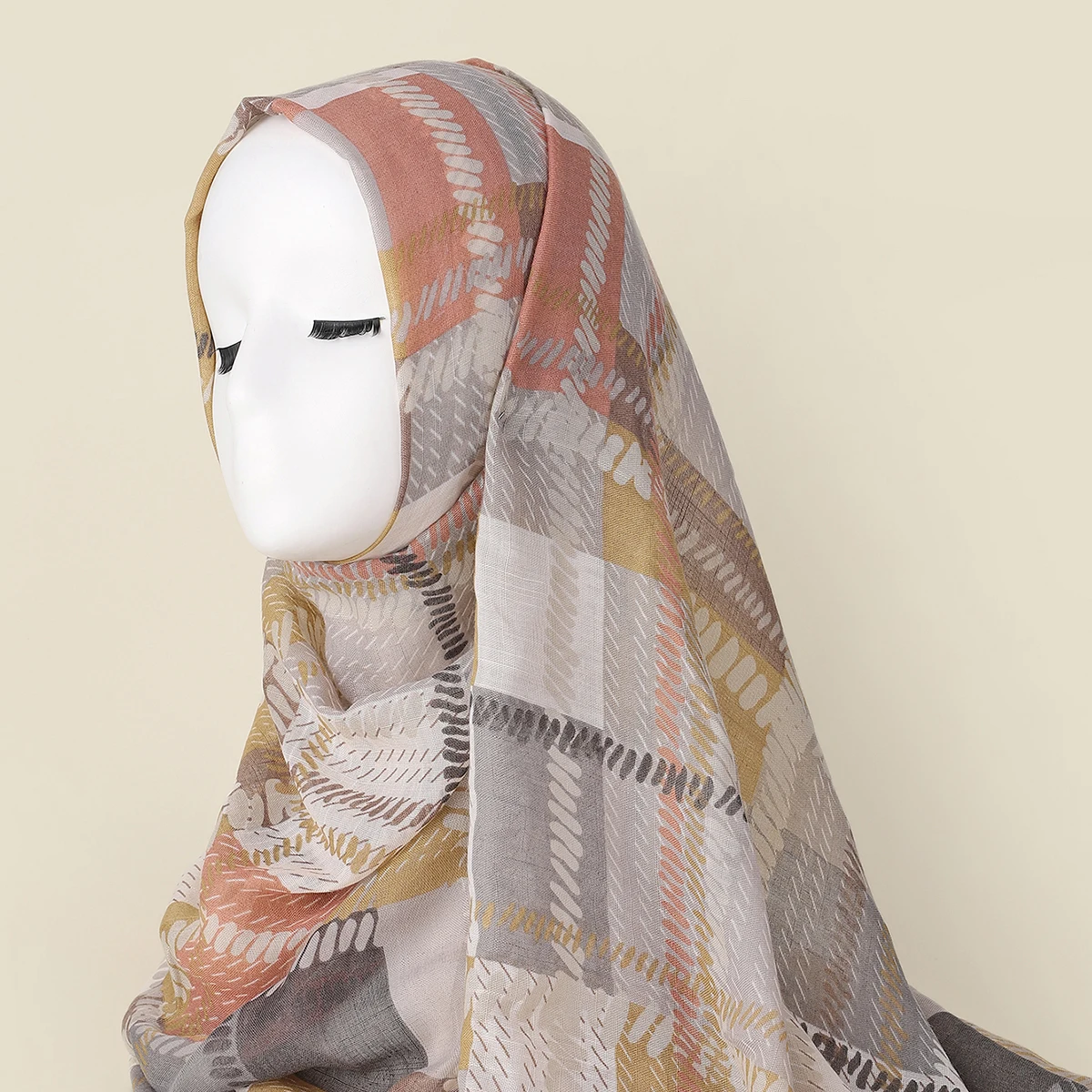 
Latest flower printing polyester scarf beach shawls Muslim Hijab other scarves 