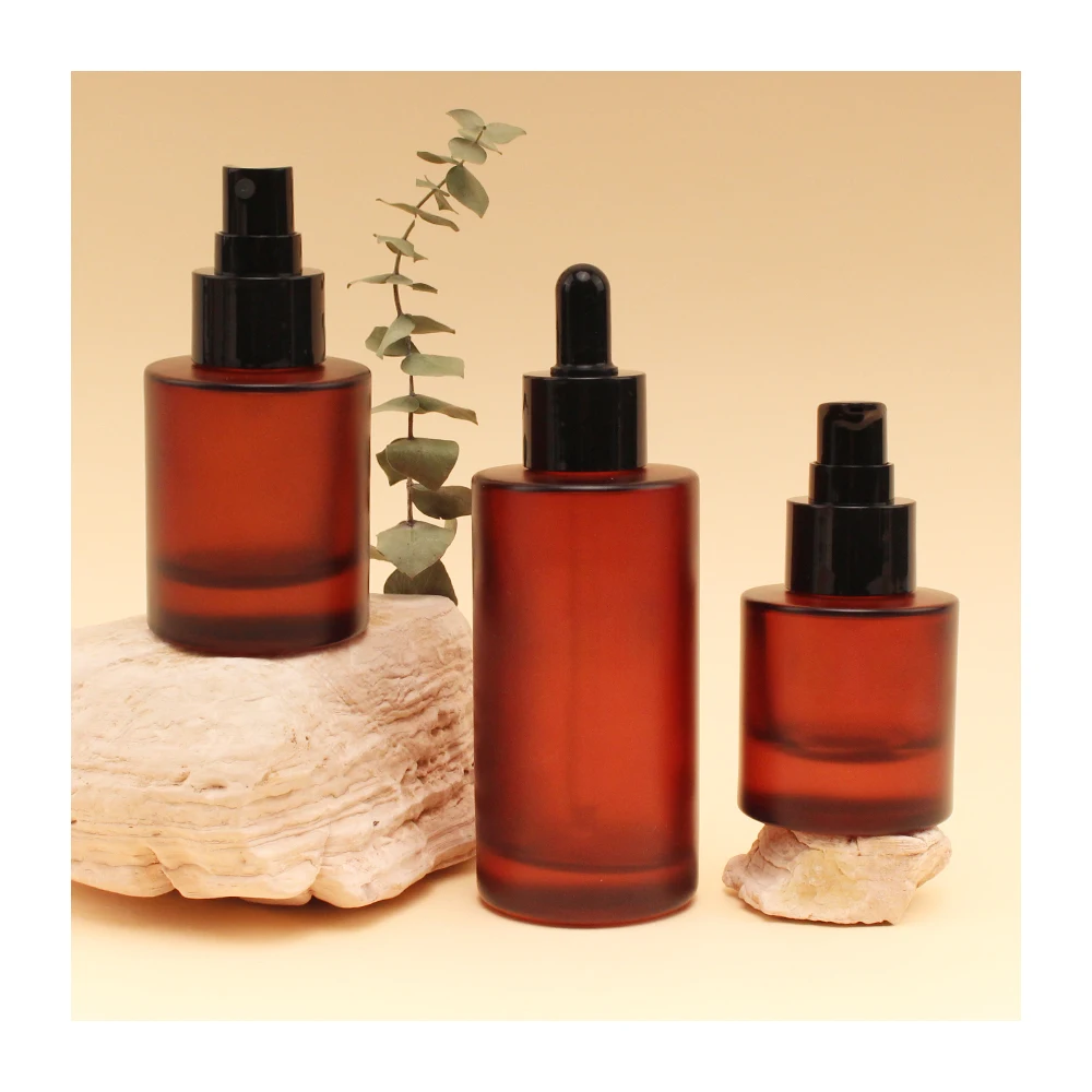 1oz 2oz 4oz 15ml 30ml 60ml 120ml 1 2 4 Oz Amber Cosmetics Empty Essential Oil Face Serum Glass Dropper Bottles With Dropper