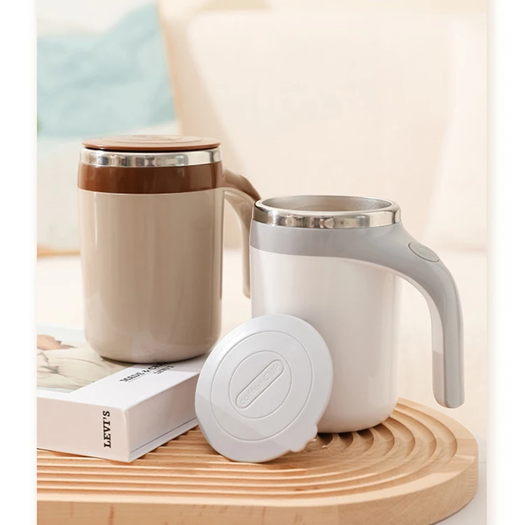 Ailingalaxy 380ml Automatic Self Stirring Coffee Milk Cup Electric Smart Auto Mix Coffee Cup Mug With Handle