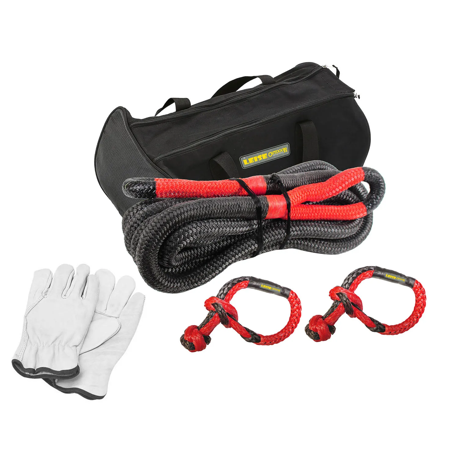 Monster4wd Kientic Recovery Rope recovery kit Heavy Duty car tow kit for 4X4 offroad