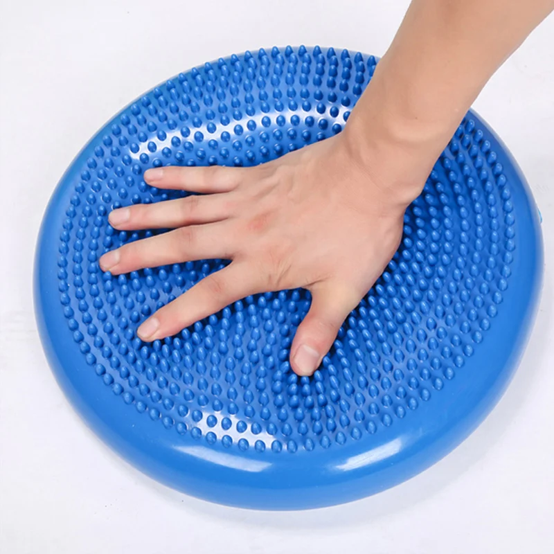 Thickened massage flat Pad Inflatable Fitness Exercise Training mat yoga balance cushion