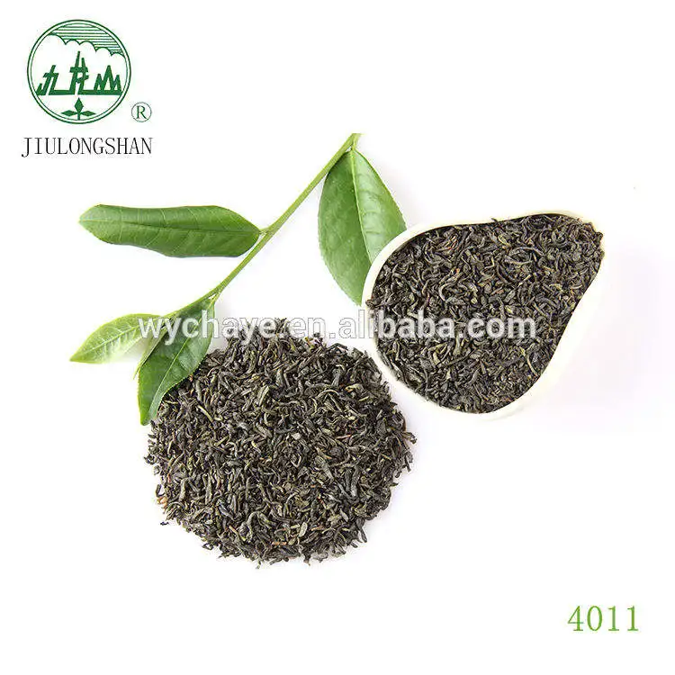 Te Verde Chun Mee Good Reputation Factory Price Jiulongshan Stir-fried 4011 Chunmee Green Tea