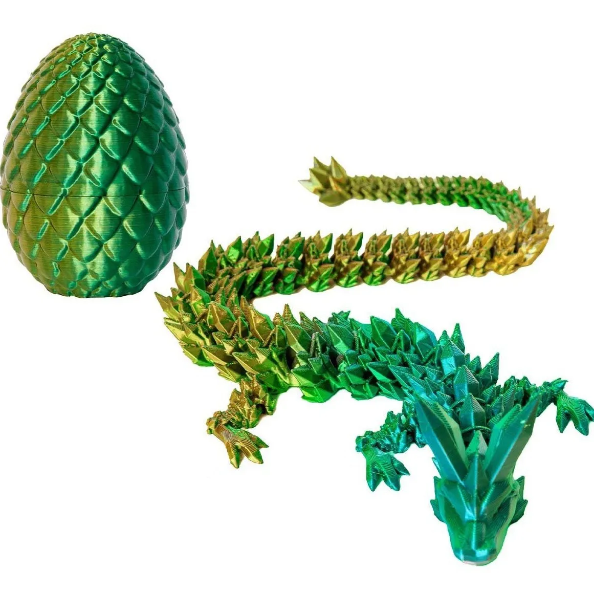 3D Printed Dragon Eggs with Dragon Inside, Mini Mystery Dragon Egg Articulated Crystal Fidget Toy