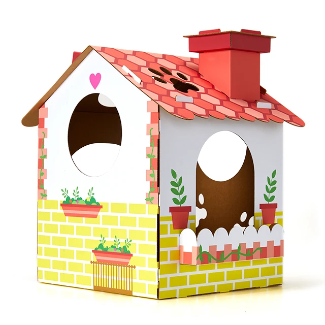 Tonton 2023 New Cat House with Printing Pet Cages & Houses Cat House Pet Carriers Indoor pet products cat supplies