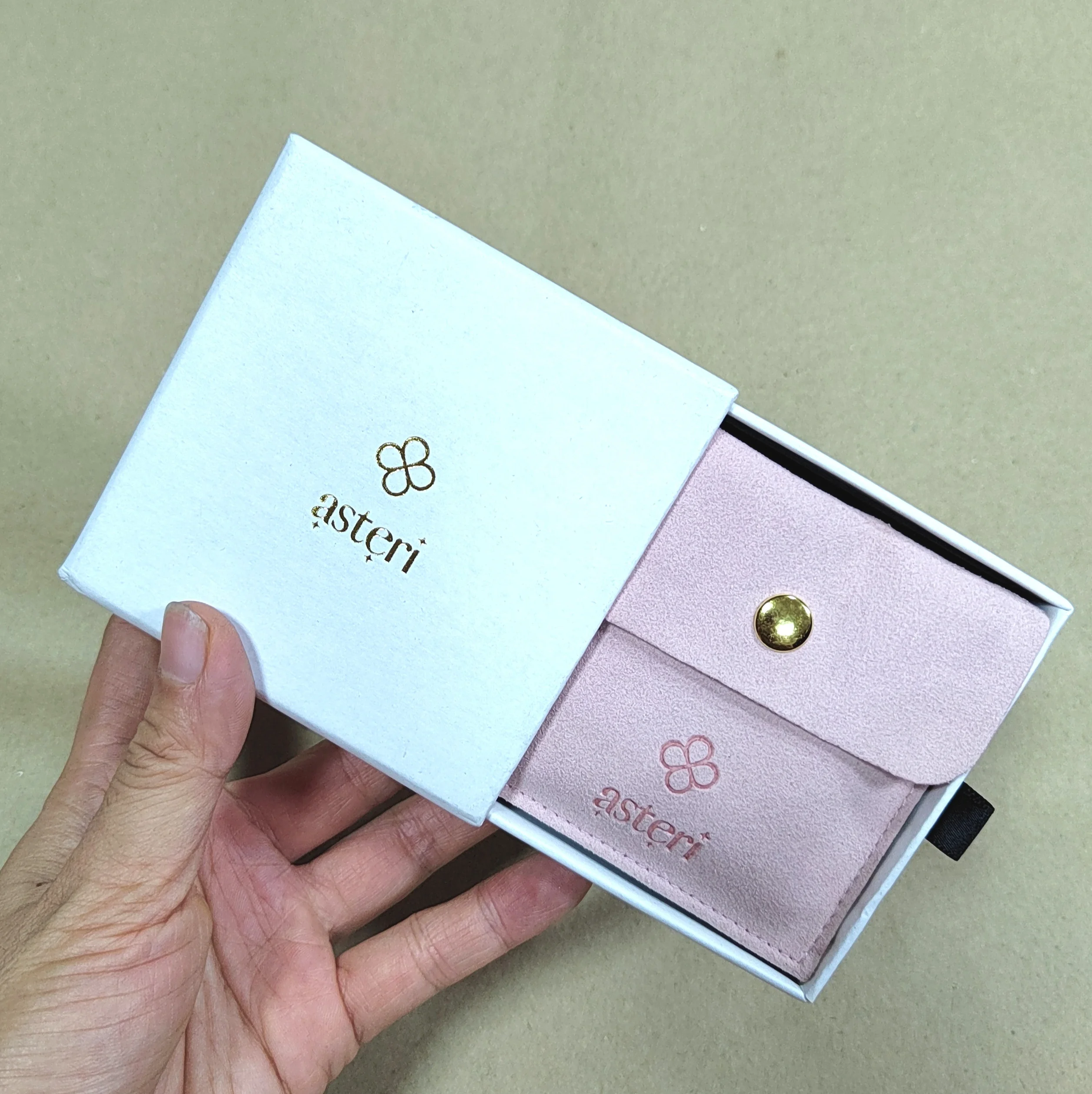 Custom Logo Jewelry Gift Necklace Package Slide Drawer Paper Box for Jewelry Packaging