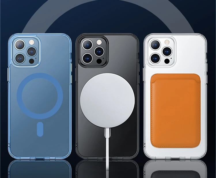 Прозрачный защитный чехол WIWU Magsafe из ТПУ для iPhone 13 14 Pro Max Магнитный беспроводной