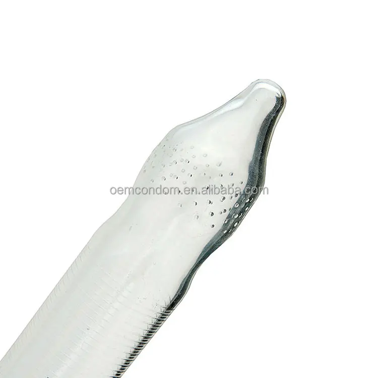 Manufacture dotted ribbed condam for extra stimulation natural color CE ISO approved premium quality condom 3in1 condam