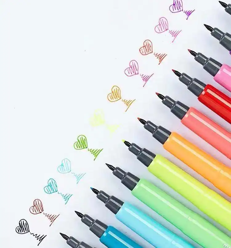 monami marker pens 12colors water-based water color paint set hand-painted cartoon water color pen