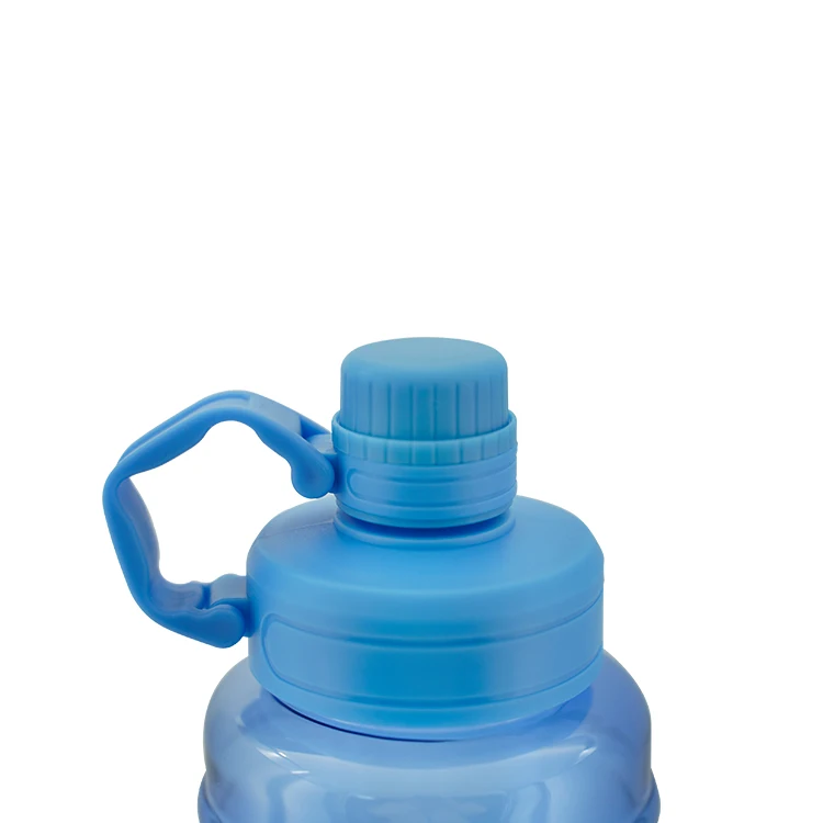 Large capacity portable clear disposable customized logo plastic sport drinking water bottle