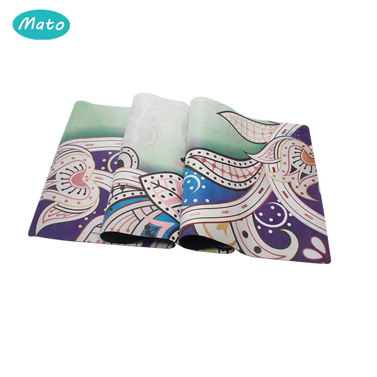 
Exercise Fitness Natural Rubber eco friendly tpe suede Gym yoga mat 