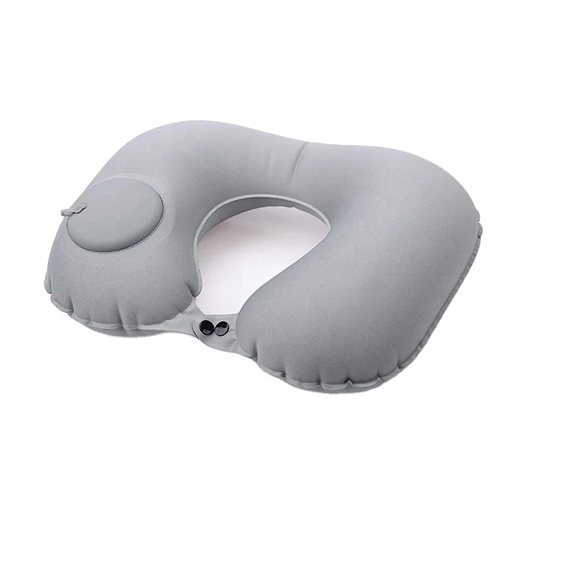Ultralight Hand Press Inflatable Cylindrical Cervical Travel Pillow