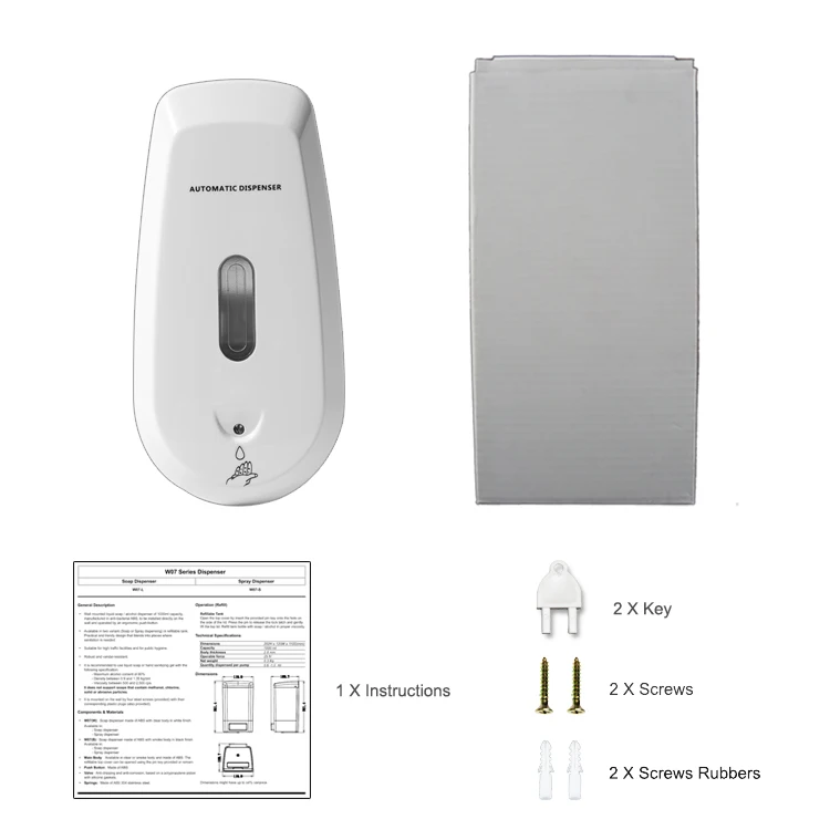500ml Wall Mounted clean sanitizer dispenser automatic sensor electronic toilet seat sanitizer soap dispenser