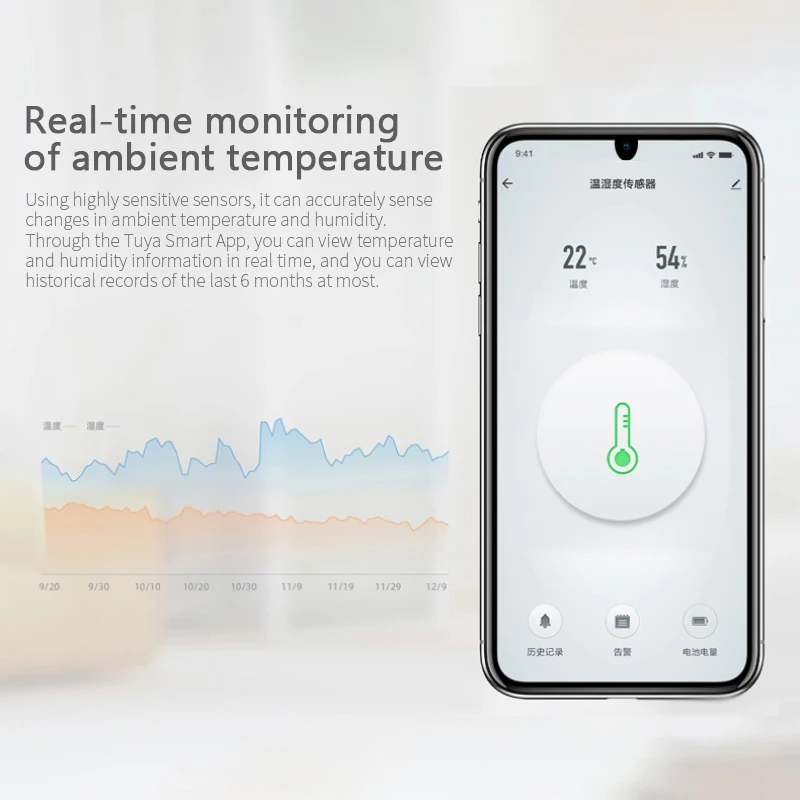 Tuya ZigBee 3.0 Smart Temperature And Humidity Sensor Work With Smart Life App Zigbee Hub Via Alexa Google Smart Home