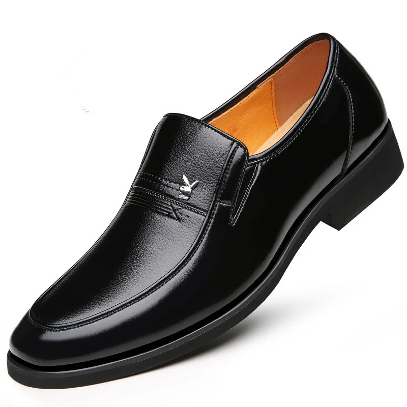 
Two Layer Cowhide Pu Lining Shoes Men Formal Leather Men Leather Shoes 