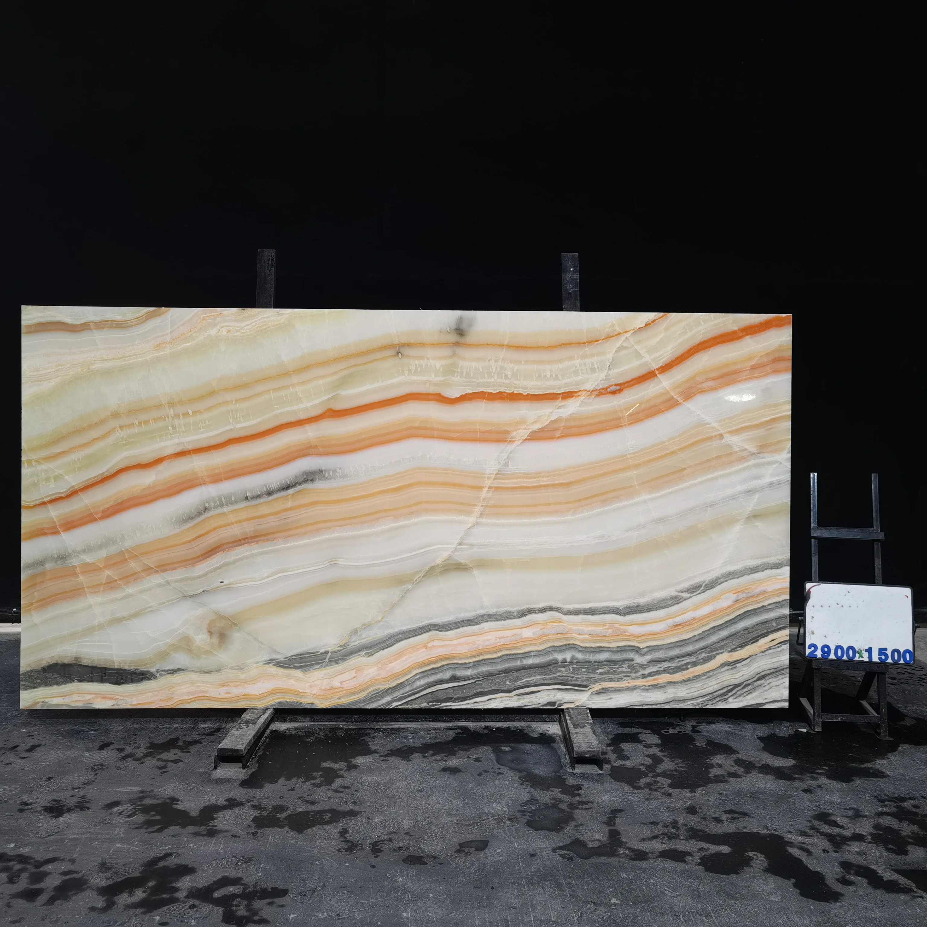 Hot Sales Natural Stone Luxury Rainbow Onyx Marble Slab For Wall Decoration