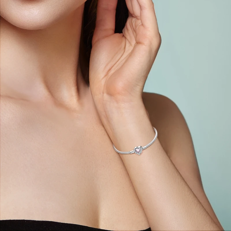 Custom Fashion 925Jewelry 3Mm Snake Chain 16-22Cm Charm Bracelets & Bangles Beads Fits Bracelets For Women
