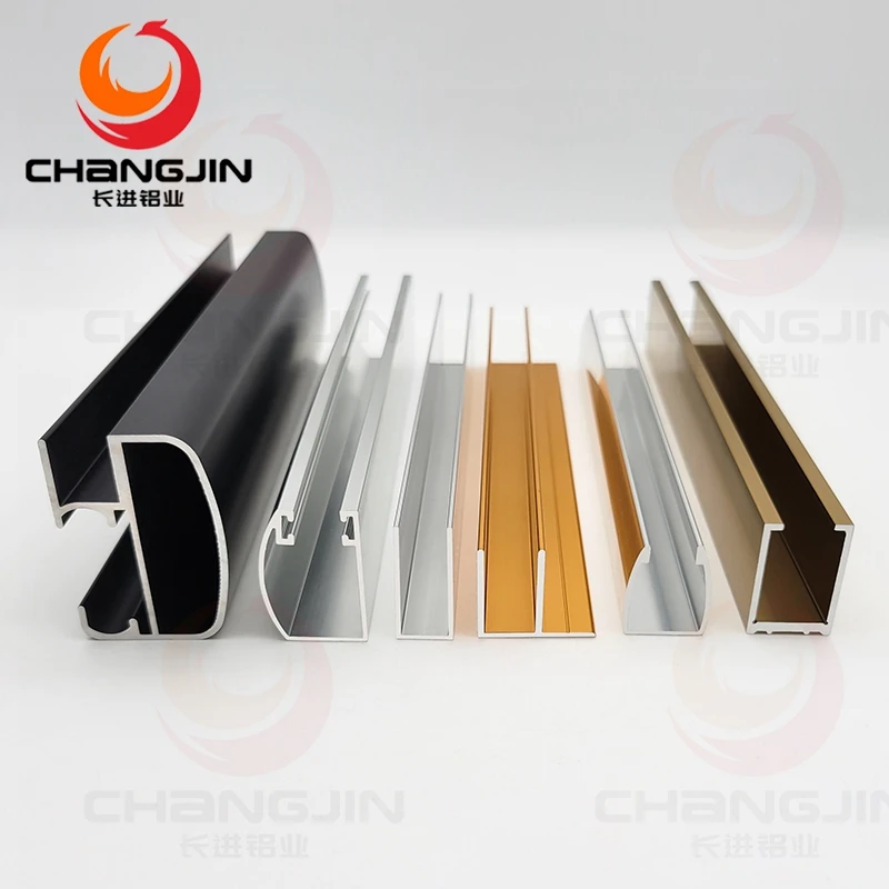 Galvanized aluminum custom powder coated u channel shower profile aluminum glass railing u  profile