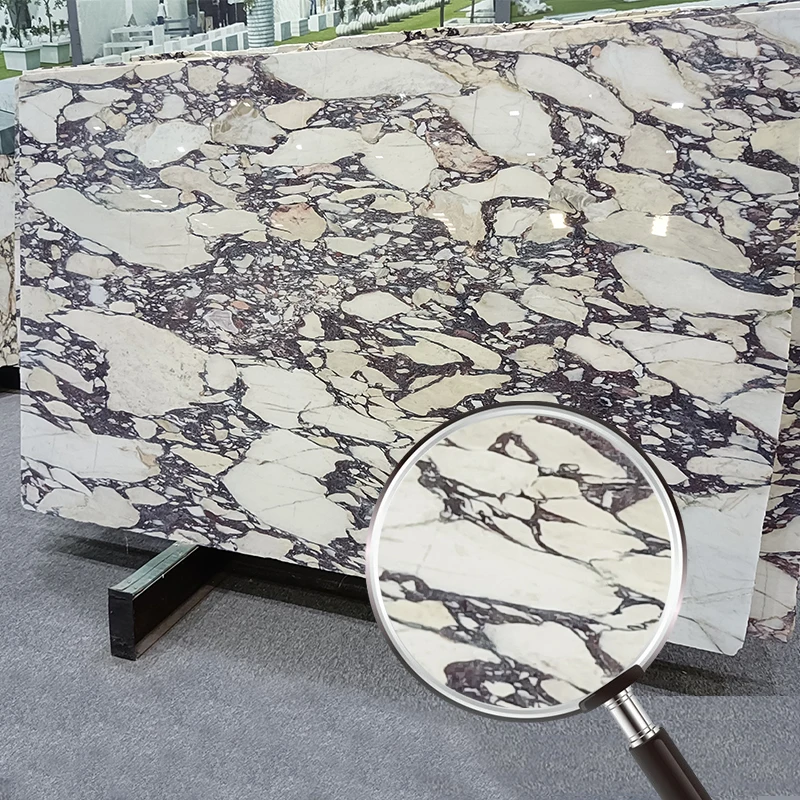 AST marmol Italy basin sink Price Purple vein Calacatta Viola Marble Polished slab for Countertop and bathroom