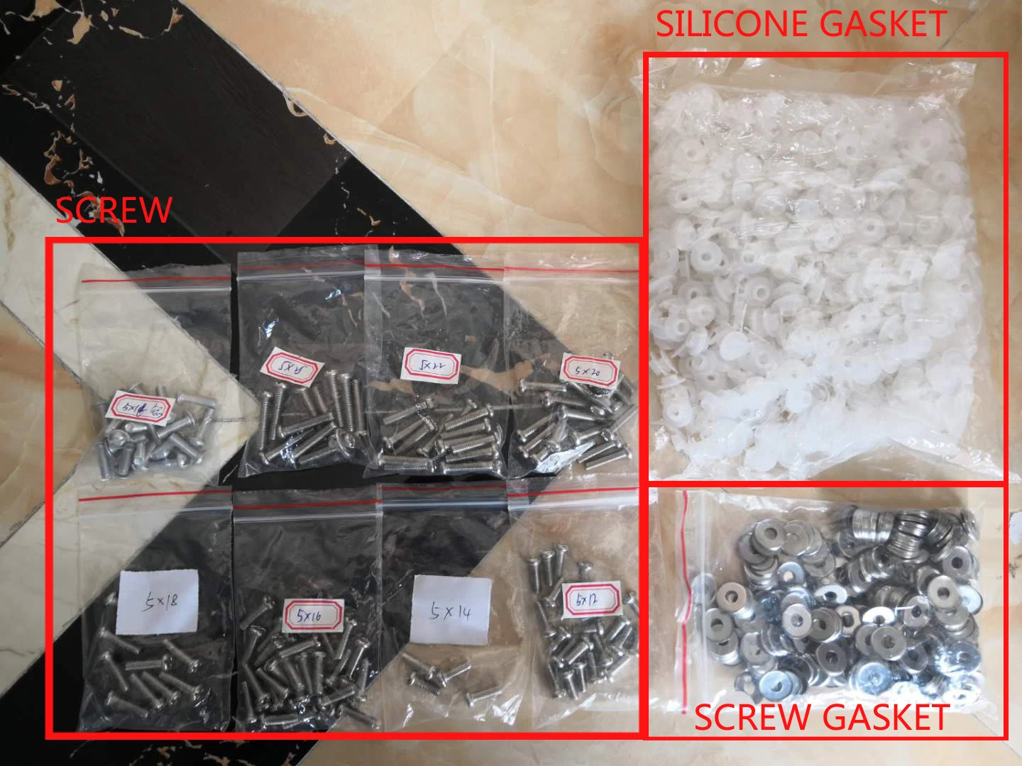 Glass Lids Bakelite Knob Accessories Screw and Gasket Rubber Silicon Glass  Stainless Steel Handle Silicone Nonstick Lids