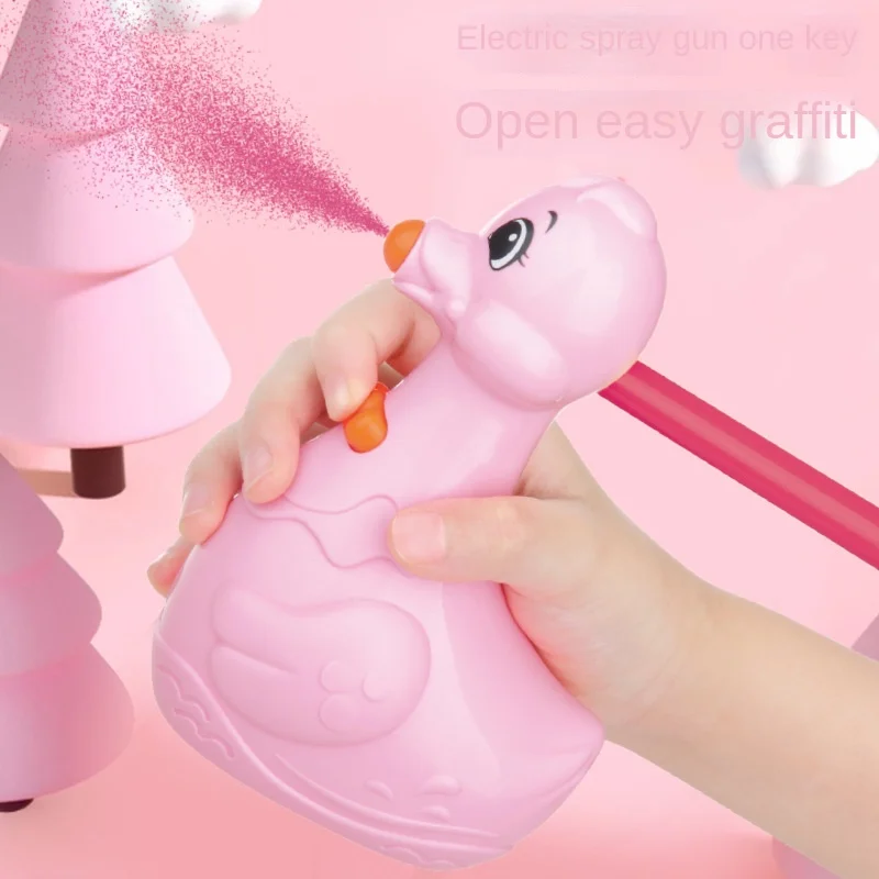 Factory Direct New Cute Baby Spray Music Plush Doll Creative Unisex Rabbit Toy for Girl Gift Can Be Painted and Cleaned