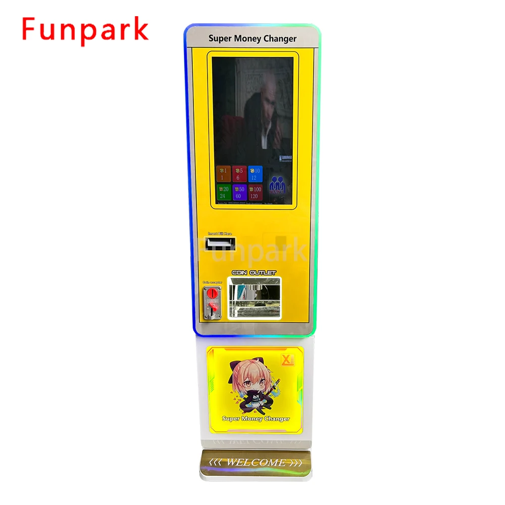 Funpark Hot Selling Coin ATM Exchange Machine Amusement-Function Coin Changer for Vending Machine for Currency Token Change