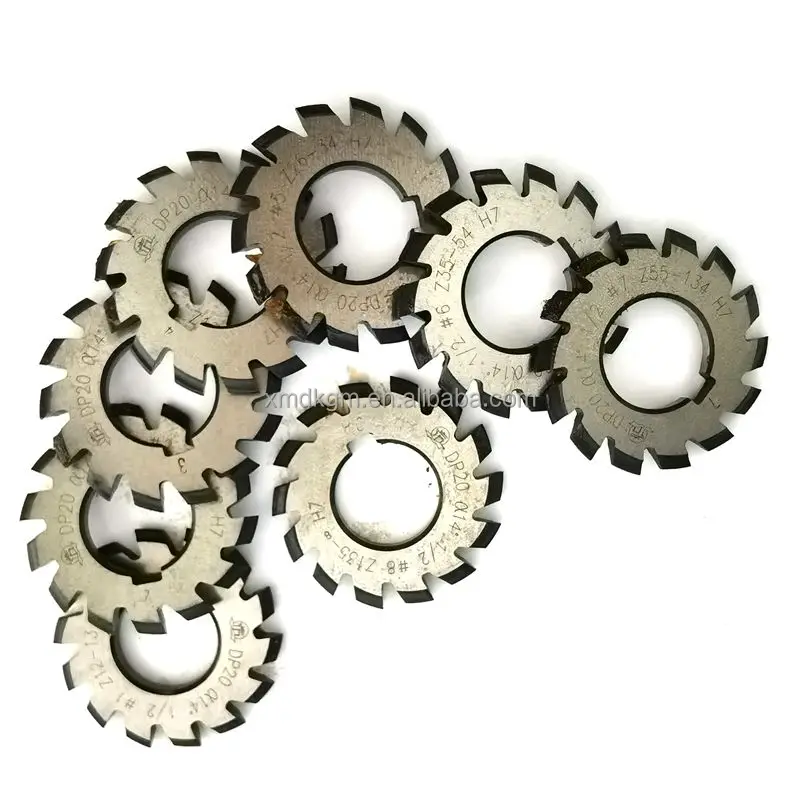 DP20 Set 8Pcs HSS PA14.5Degree Bore 22mm DP10 DP12 DP14 DP4 Involute Gear Milling Cutter