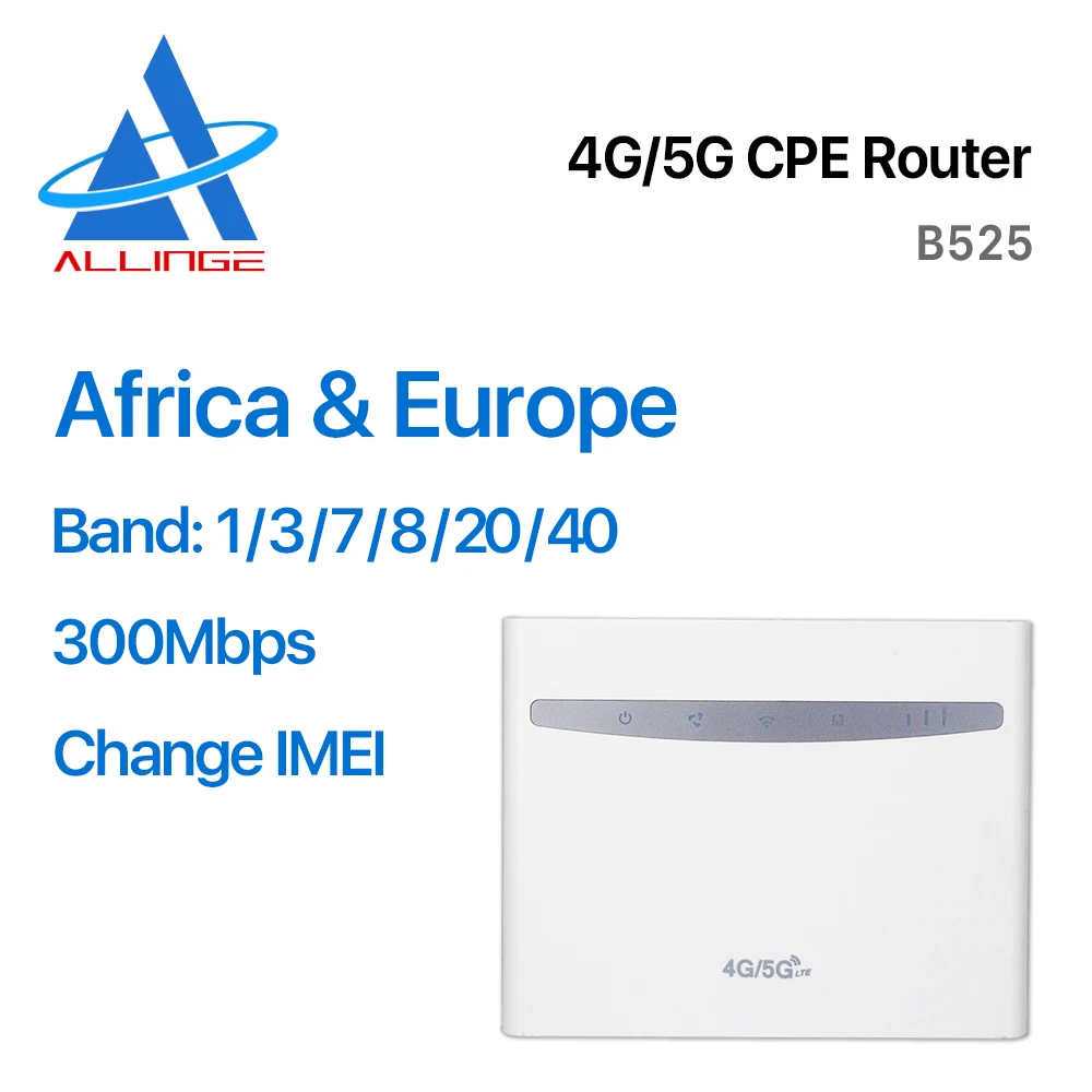 ALLINGE LG2503 4G LTE CPE OEM Modified Modem Malaysia  B525 4G Router 300mbps With External Antennas