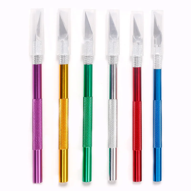 High Quality Multipurpose Custom Aluminum Colorful Carving Engraving Knife DIY New Powder Remover Tool