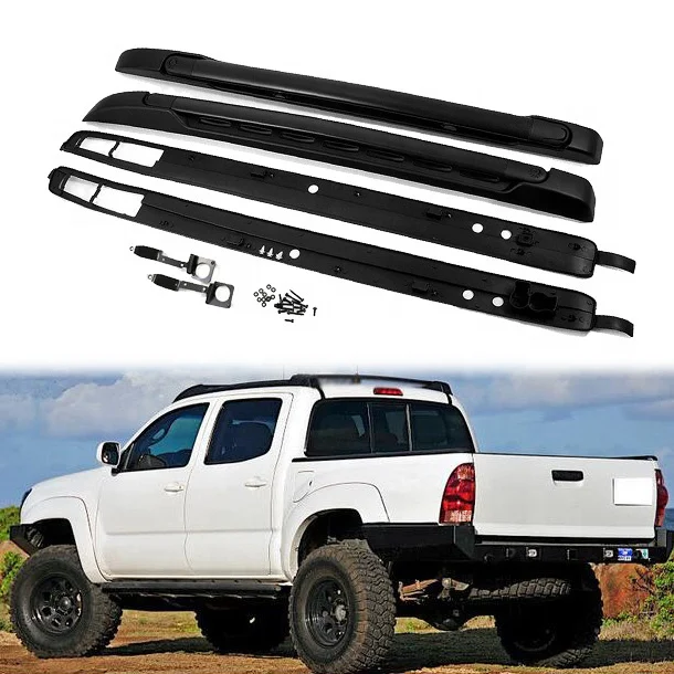 Aluminum Alloy SUV Pickup Truck Cab Roof Rack with cross side rail bars Car Roof Racks for Ta-coma 2005 -2018