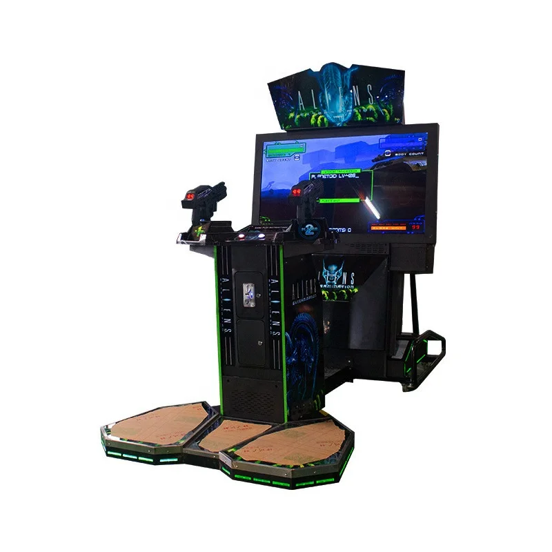 indoor Coin-operated arcade Video 3D simulator shooting gun game machine for game center