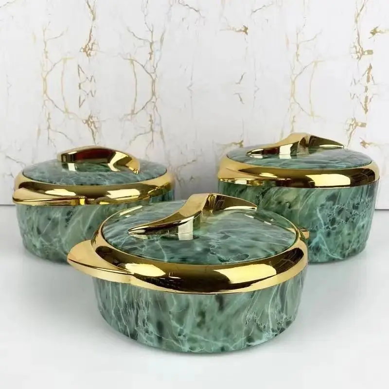 3 Pcs Set 1.5L 2L 2.5L Thermos Insulated Food Warmer Casserole Hot Pot Double Wall Stainless Steel Lunch Boxes