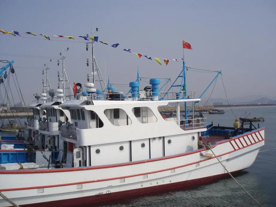 
30.8m China Manufacture New Commerical Recreational Best FRP Fishing Boat Fiberglass Trawler for Sale 