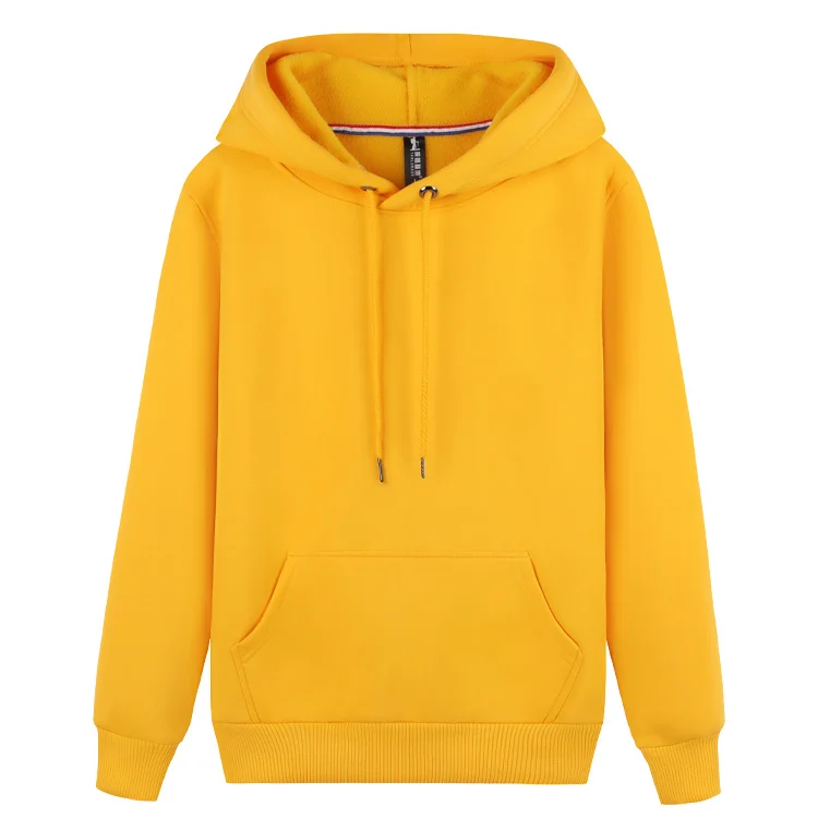 
Pure Color Mens Clothing Hoodie Oversize Lined Thick Hoodie 