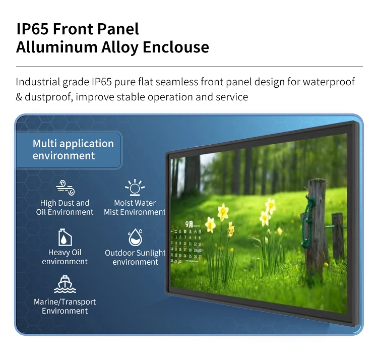 55 inch HDMI Monitor Capacitive Touch Screen Monitor Industrial CapacitiveTFT LCD screen HD-MI VGA Display Touch Screen Monitor