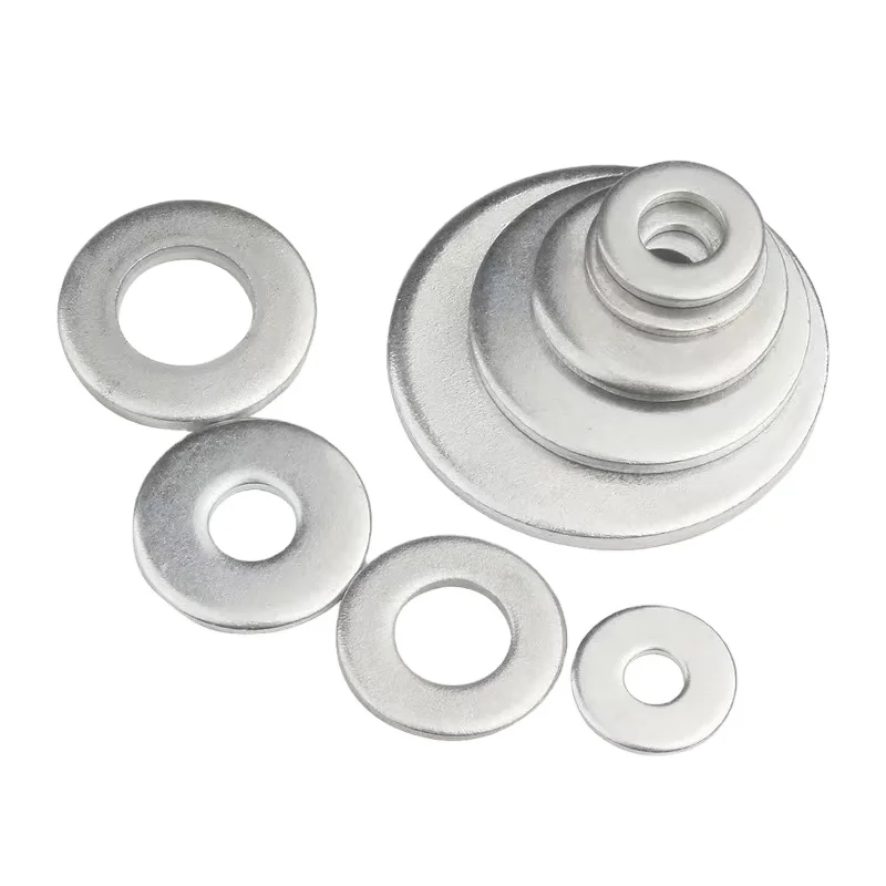din125 flat washer din127 spring washer carbon steel plain galvanized china fastener factory handan manufacture