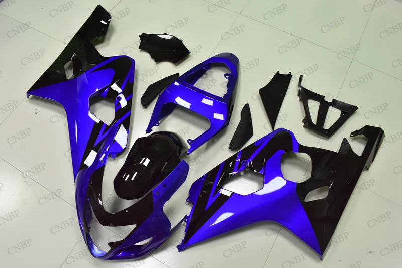 GSX-R600 04 Кузов GSX R 600 обвесы для Suzuki GSXR750 2004 - 2005 K4 пластик Обтекатели цвет синий черный; Большие