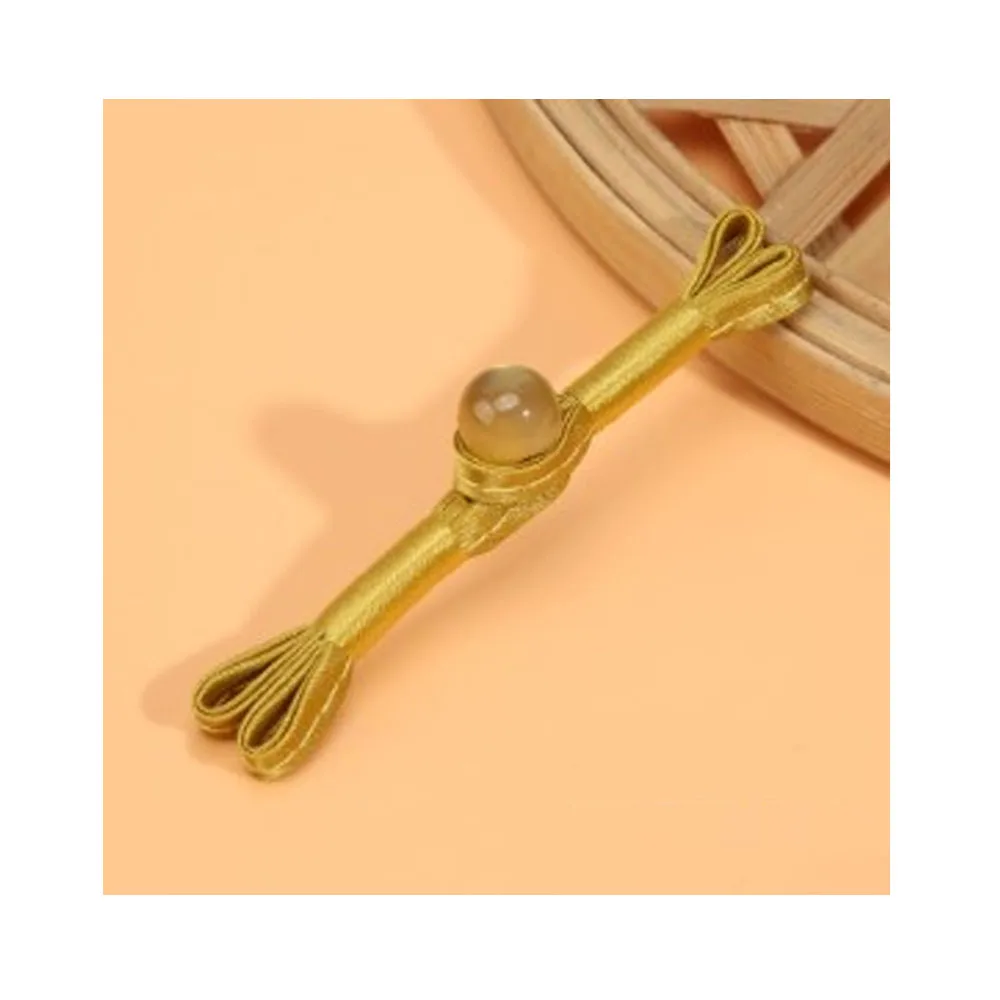 Chinese Traditional Black Swallowtail Knot Frog Button Cheongsam Beads for Clothing Shoes