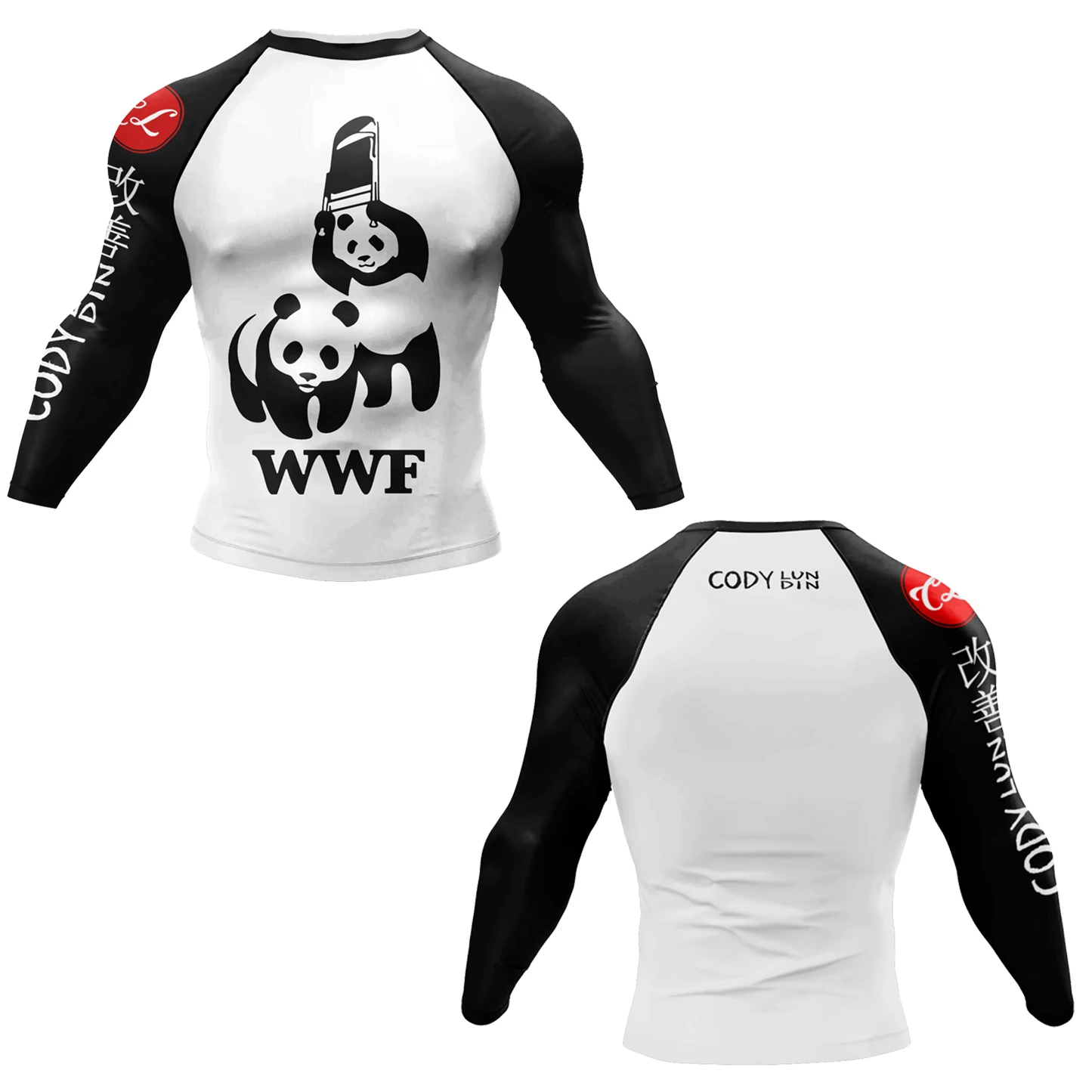 High Quality Wholesale Full Sleeve Sublimation T Shirt BJJ Rash Guard Fitness Men MMA Clothing