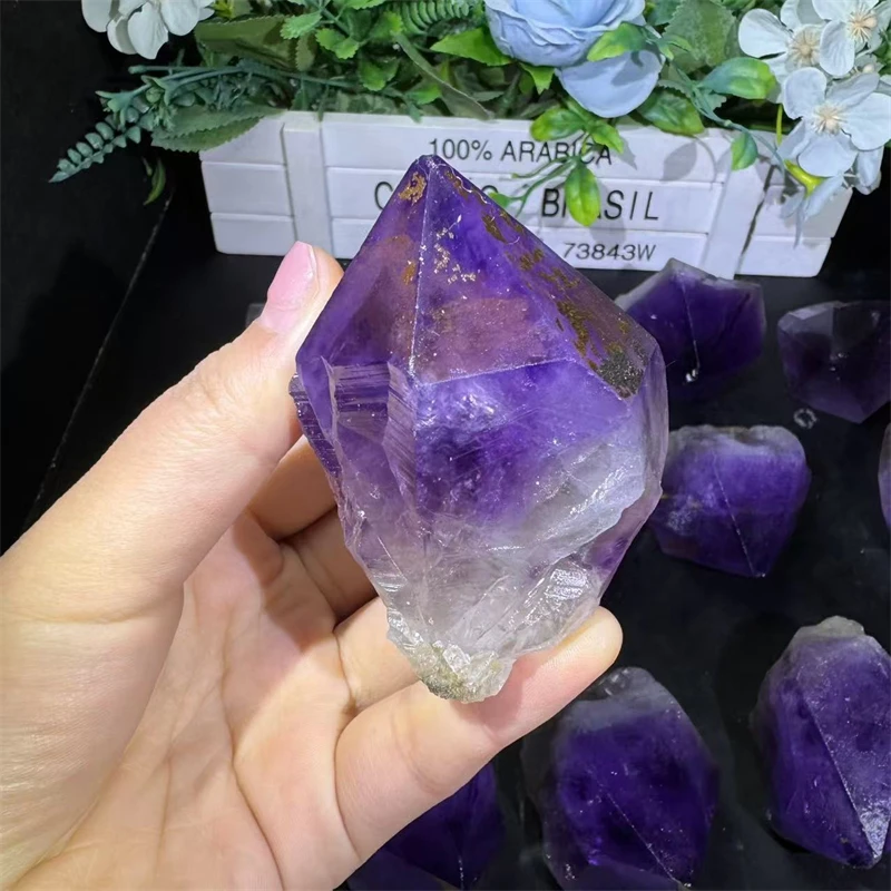Factory Price Wholesale Healing Crystal Points Amethyst Rough Point for Home Decoration