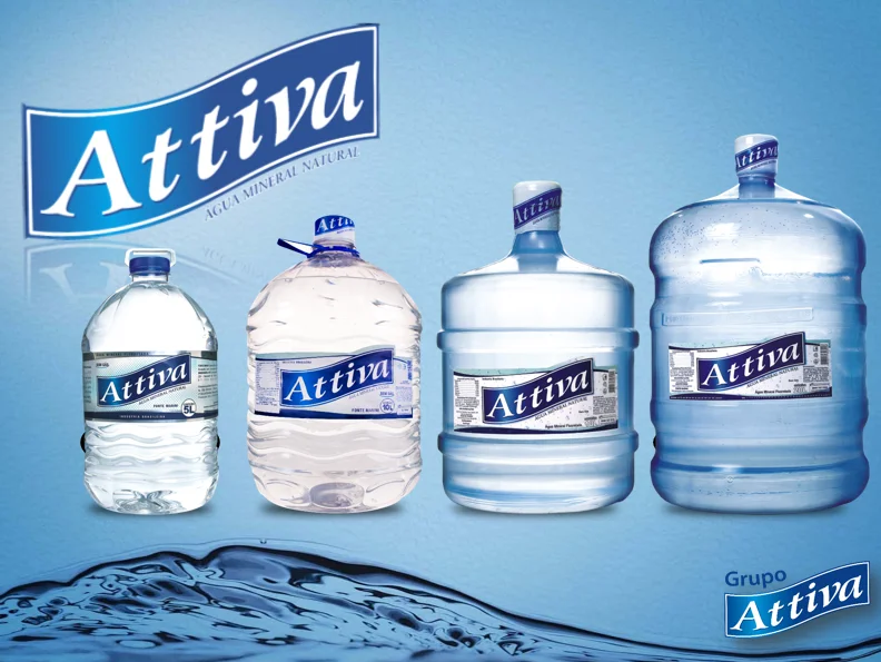 Пластиковая бутылка для питья воды Attiva 7,79 л, питьевая вода с низким содержанием натрия, полезная Весенняя минеральная вода для питья