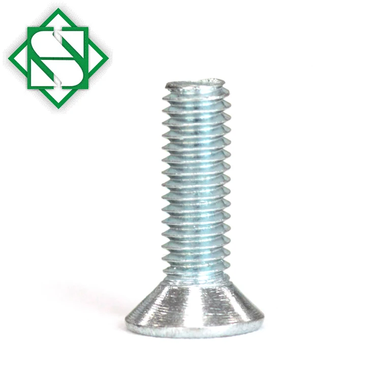 Blue Zinc Plated Finish Tamper Torx Resistant Flat Head Machine Screw