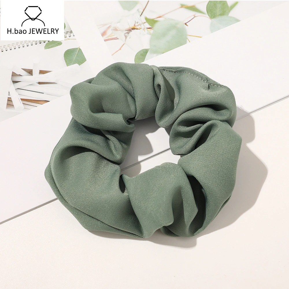 Sweet Girls Scrunchies Candy Color Grid Hair Ties Girls Ponytail Holders Rubber Band Elastic Hair Band Hair Accessories