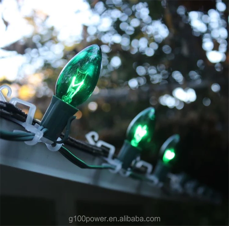 Traditional Edison C9 Christmas Lightbulb Replacement Multi Colors