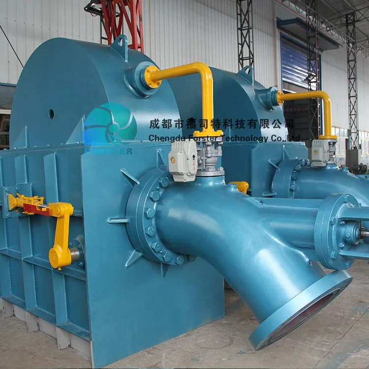 Высокая эффективность 100kw-150kw 380v 400v 50hz 60hz 3-Phase гидро мощность пельтон турбины для