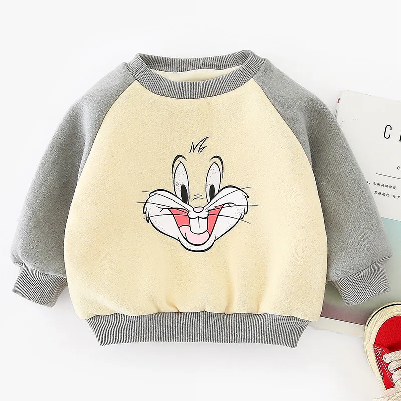 Мультяшные детские топы для малышей, вязаный пуловер для малышей, свитшот с длинным рукавом, одежда для новорожденных