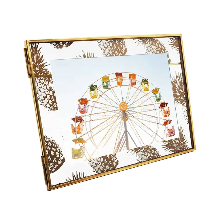 Оптовая продажа PF-1071 новый дизайн стекло металлический забавные ручной работы оптом картину фоторамки
