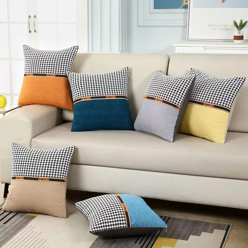Decorative Throw Pillow Covers for Living Room Couch Bed Sofa, Home Decor, Soft Plush Striped Corduroy Square Cushion Case