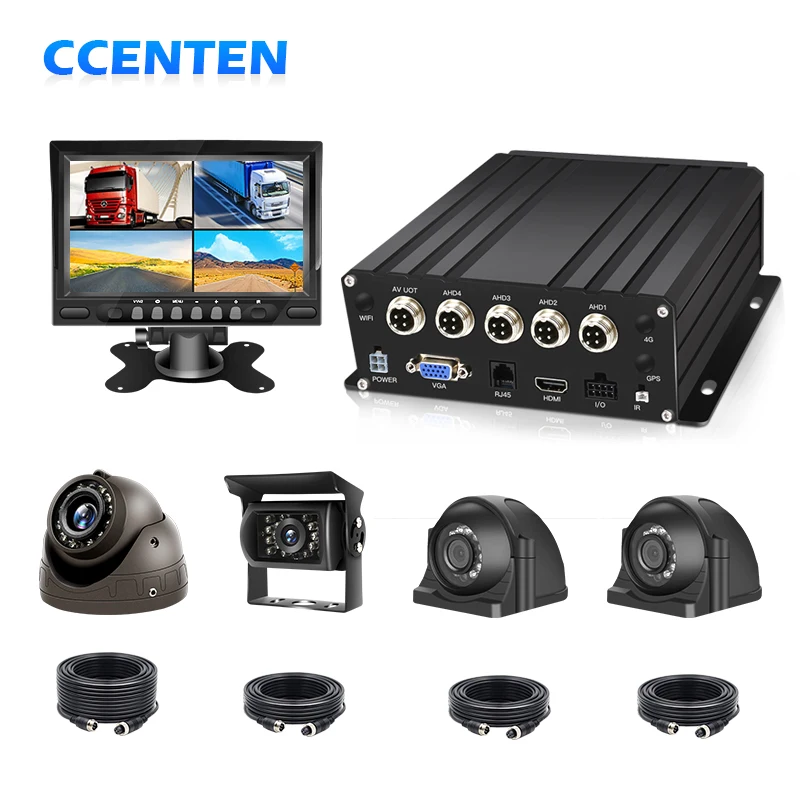 CCT Fleet Management Gps 4g Sd Mobile Dvr Truck Bus Vehicle Cctv Camera System