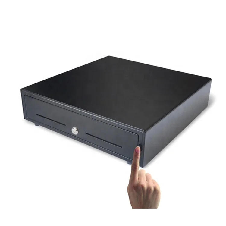 Supermarket Strong Cashier Box POS Button Open Manual Money Cash Drawer